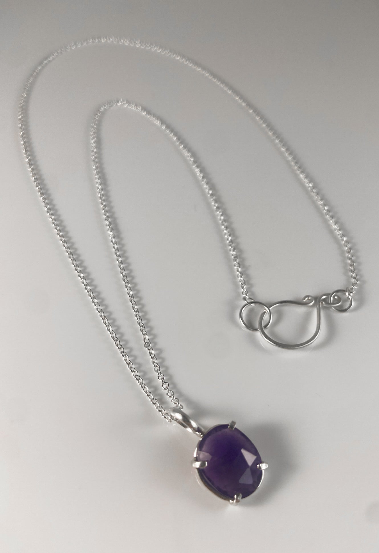 Rosecut Amethyst Necklace