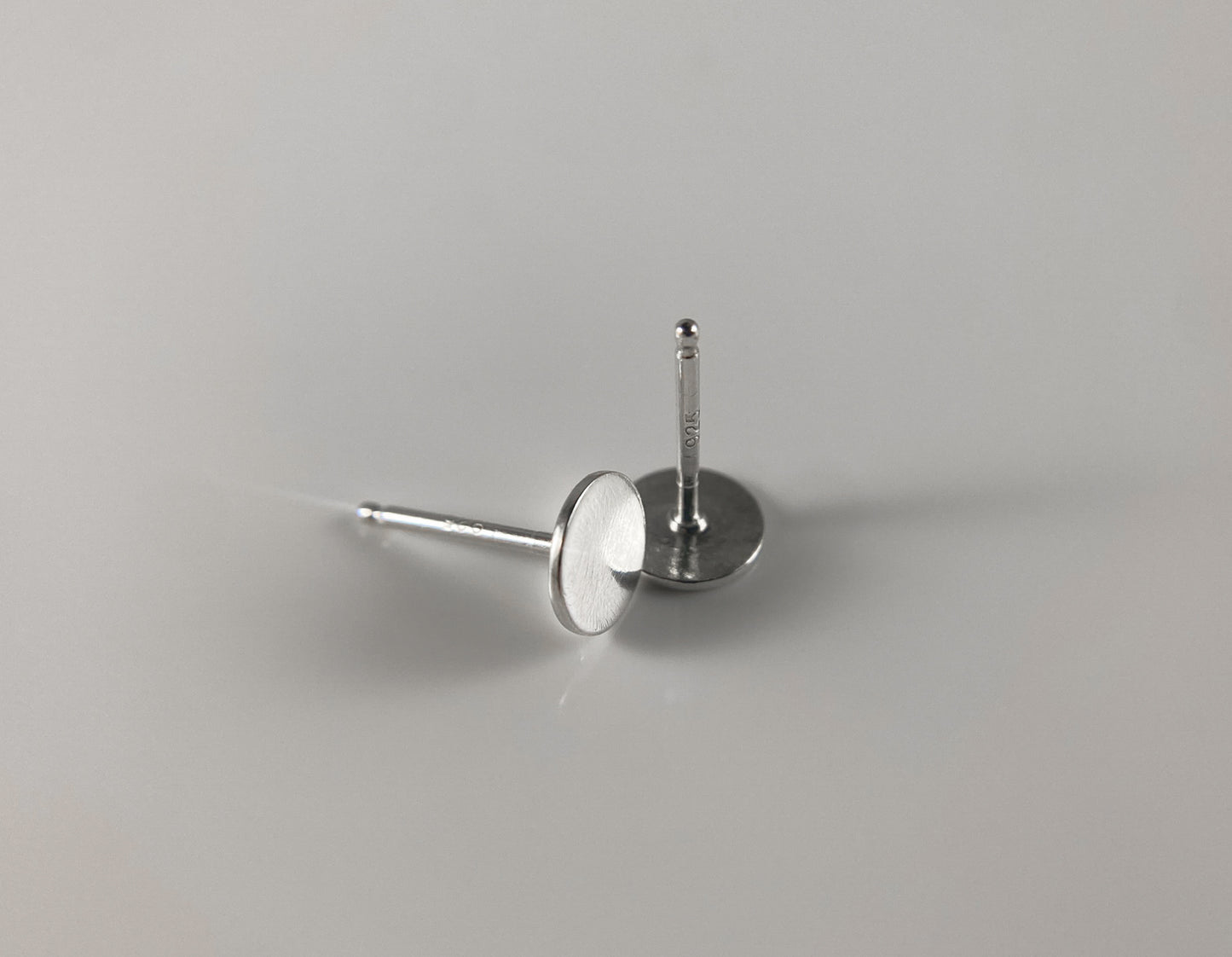 Sterling Silver Dainty Disc Stud Earring