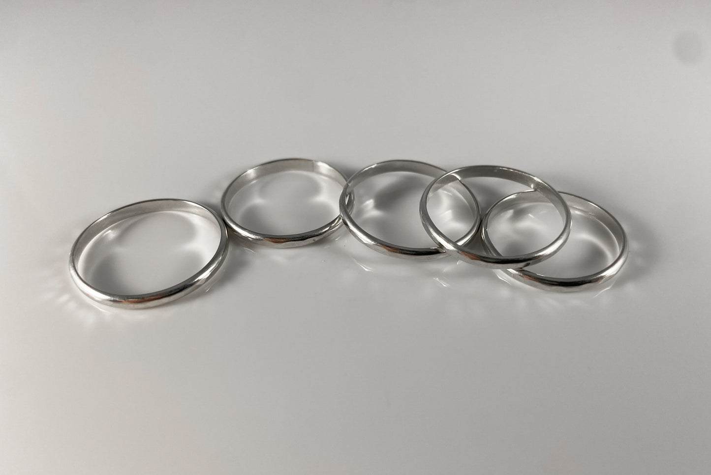Hammered Sterling Silver Rings