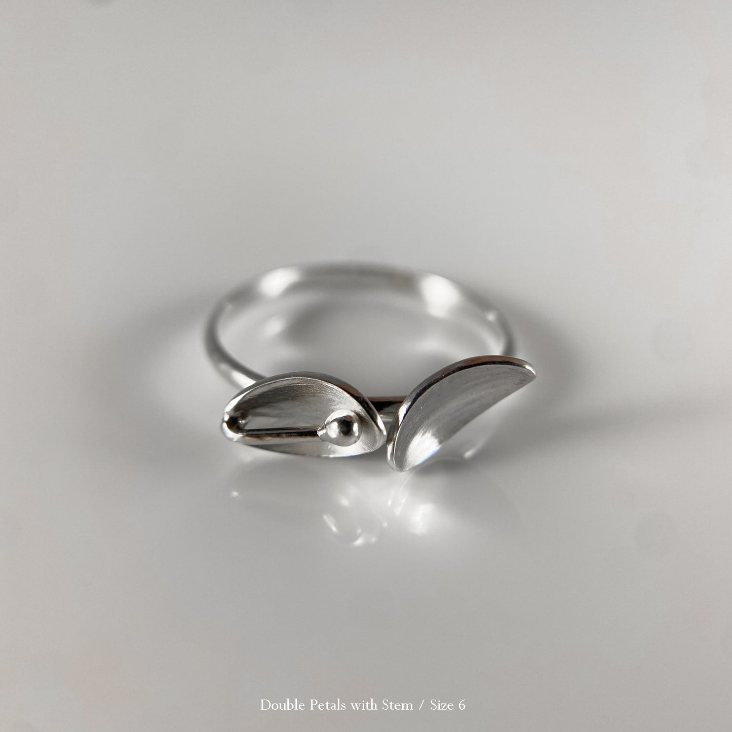 Sterling Silver Petal Rings