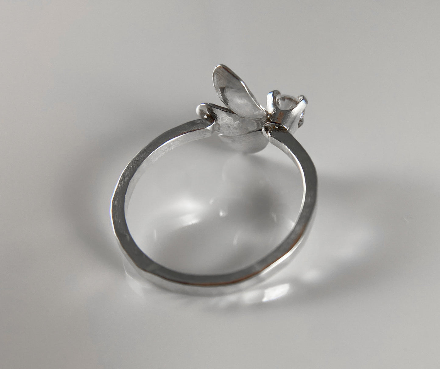 Petal Ring with Cubic Zirconia