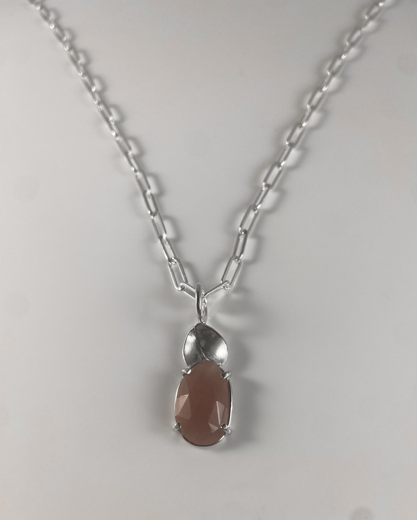 Rhodonite Necklace with Petals