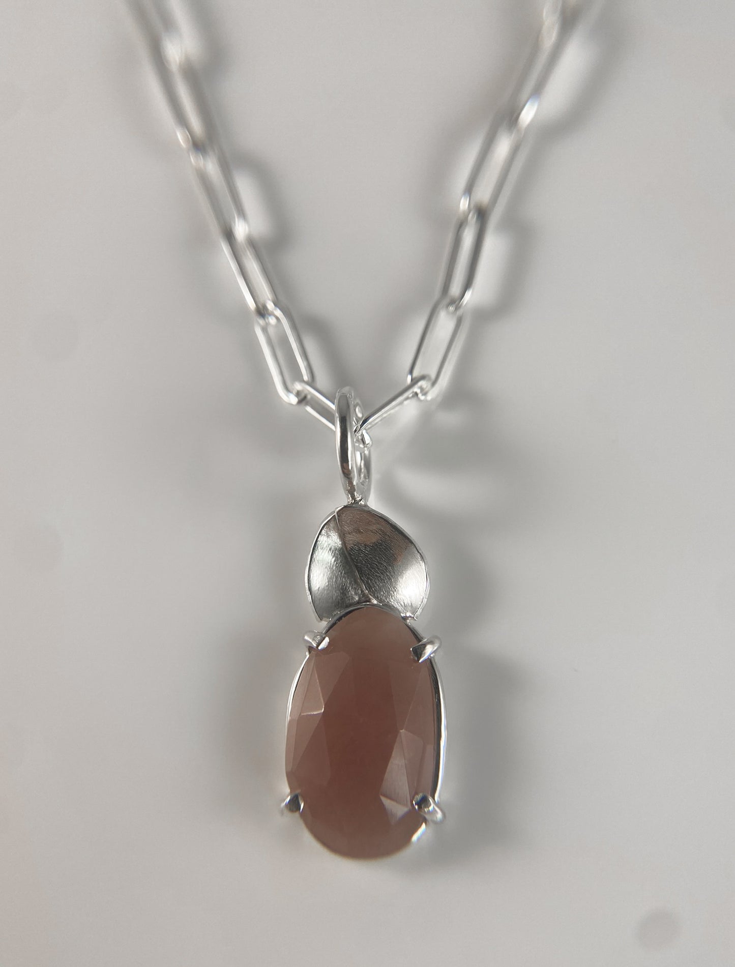 Rhodonite Necklace with Petals