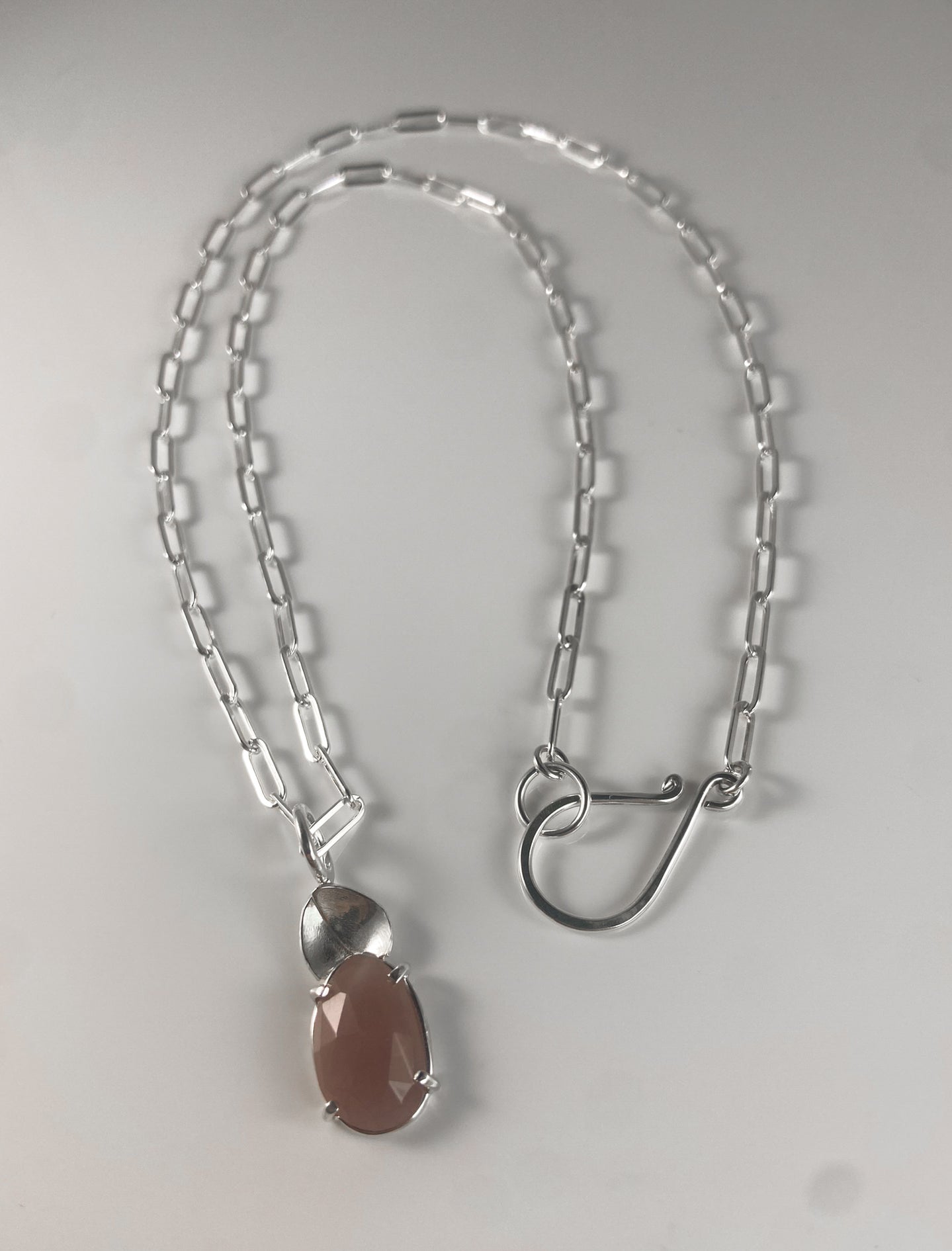 Rhodonite Necklace with Petals
