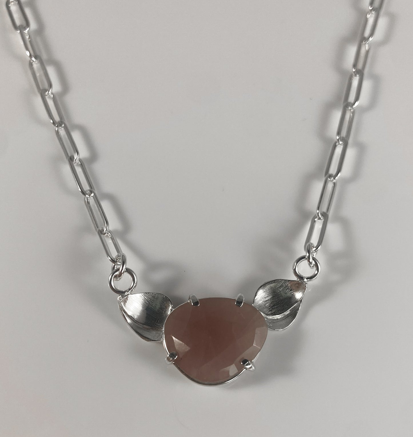 Rhodonite Necklace with Petals