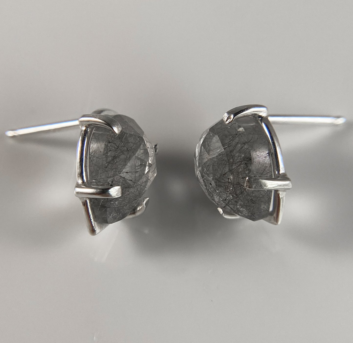 Rutilated Quartz Stud Earrings