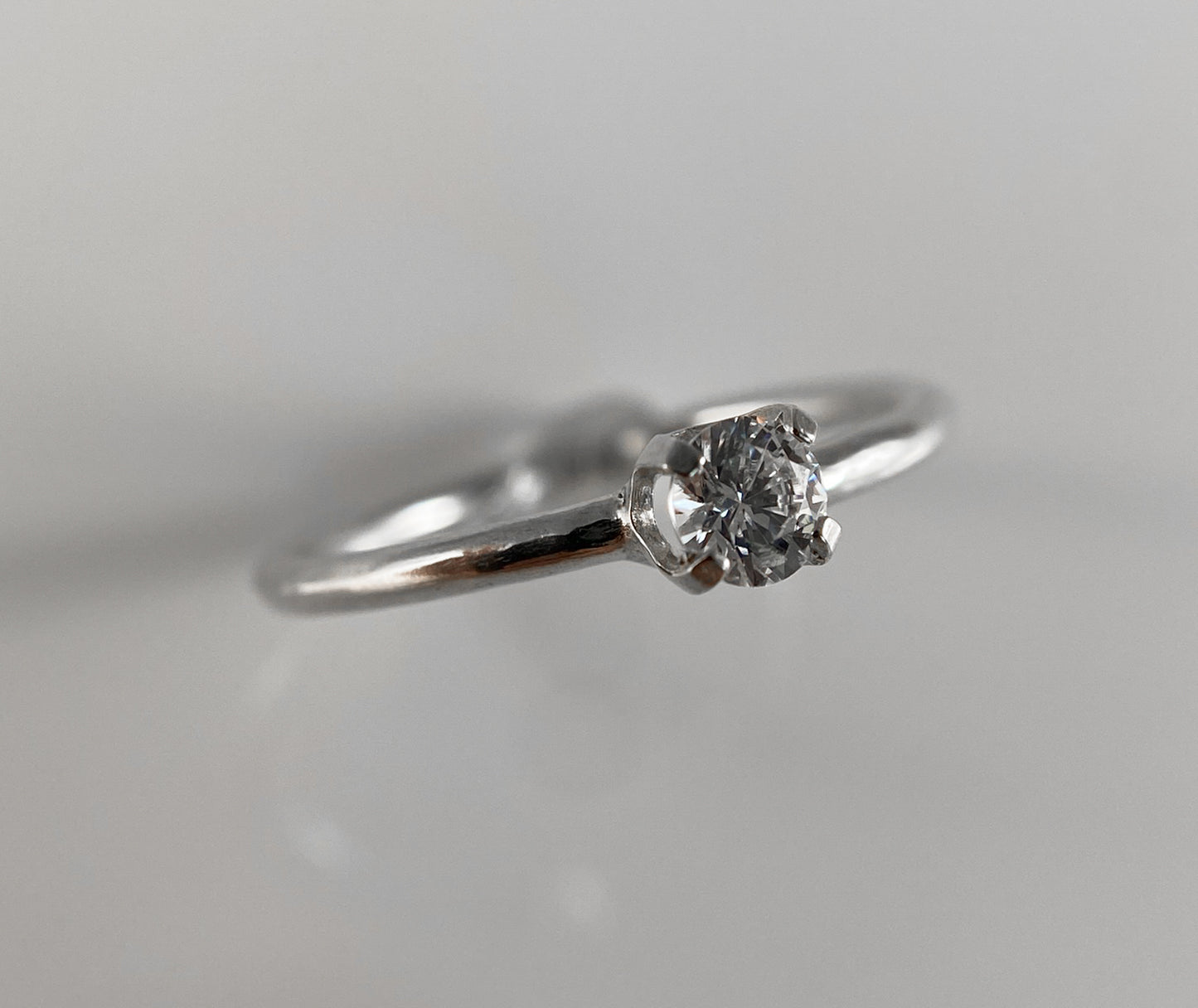 Solitaire Cubic Zirconia Ring