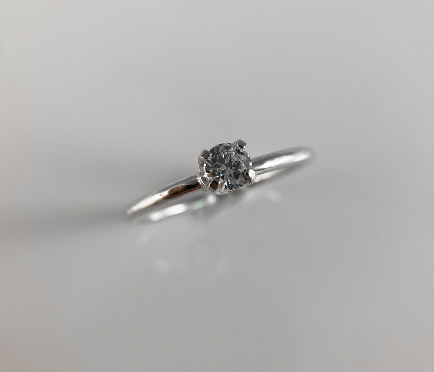 Solitaire Cubic Zirconia Ring