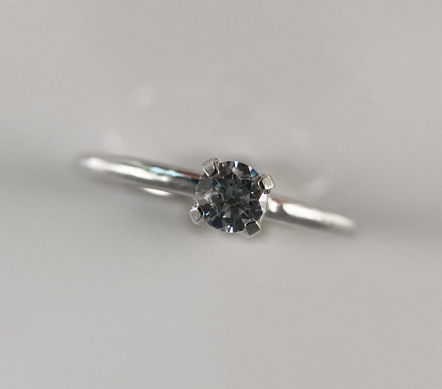Solitaire Cubic Zirconia Ring