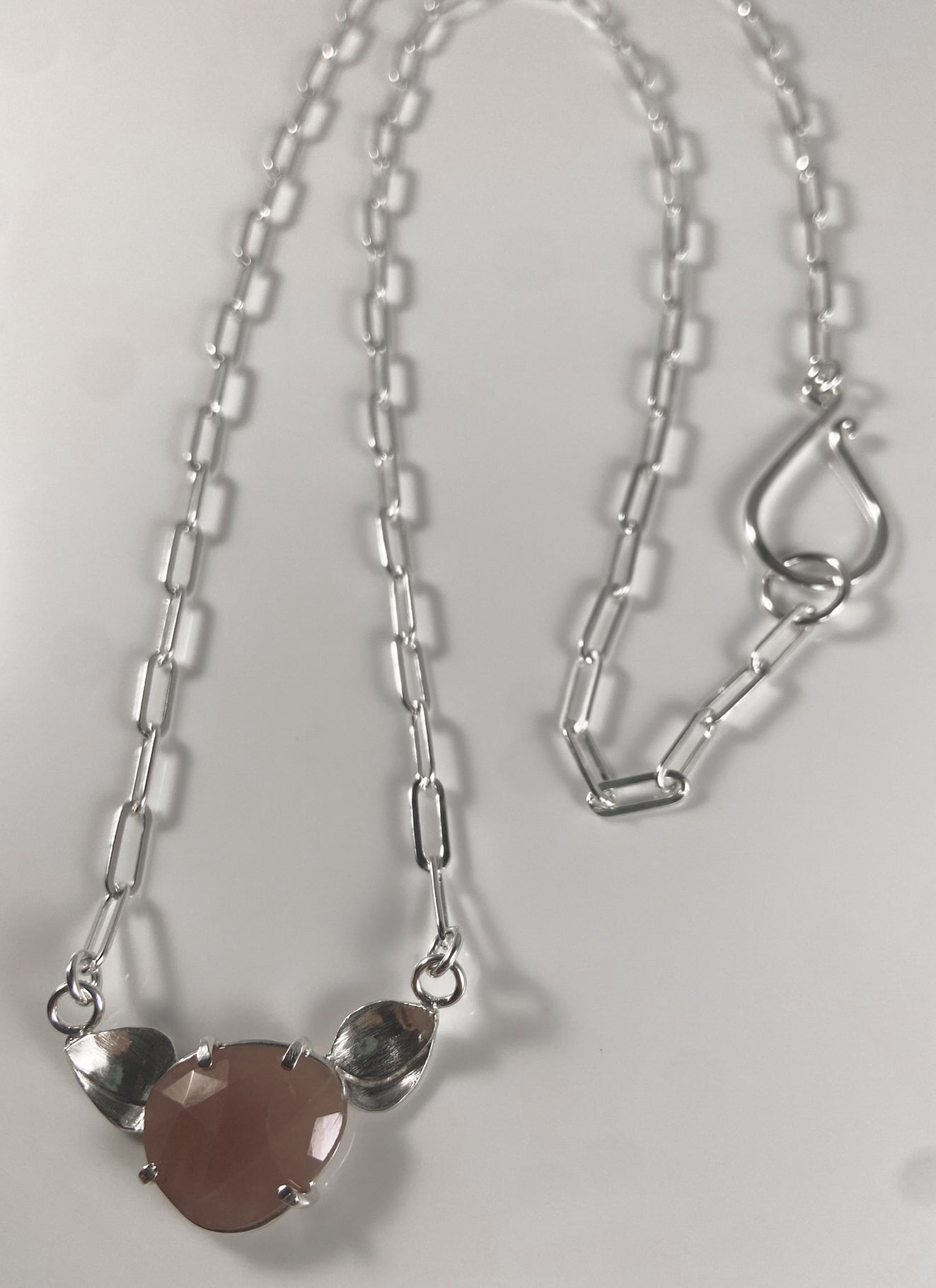 Rhodonite Necklace with Petals